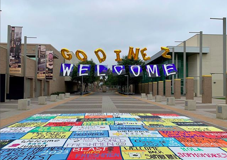 Godinez Walkway- Decorated for the First Day